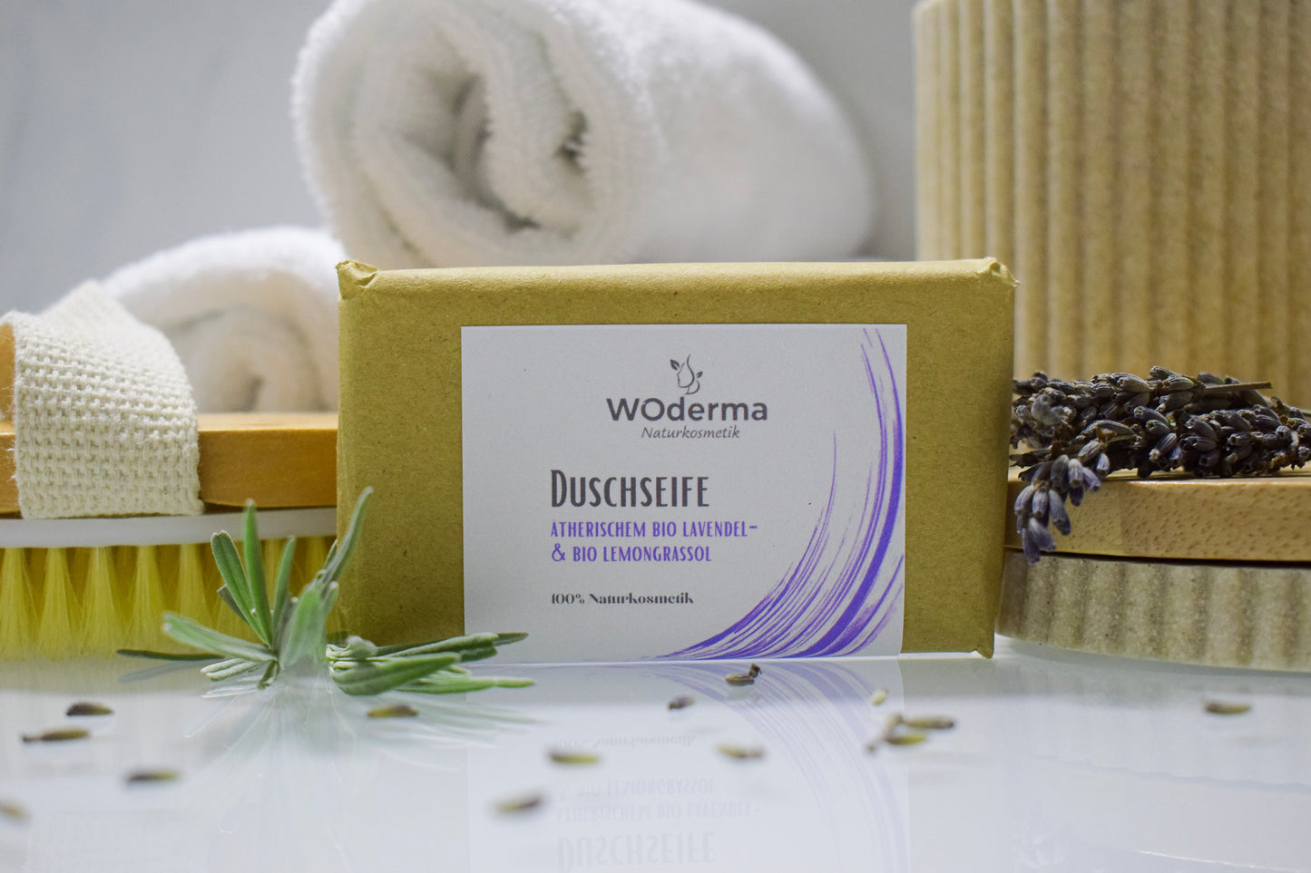 Duschseife mit BIO Lemongrass- und BIO Lavendelöl