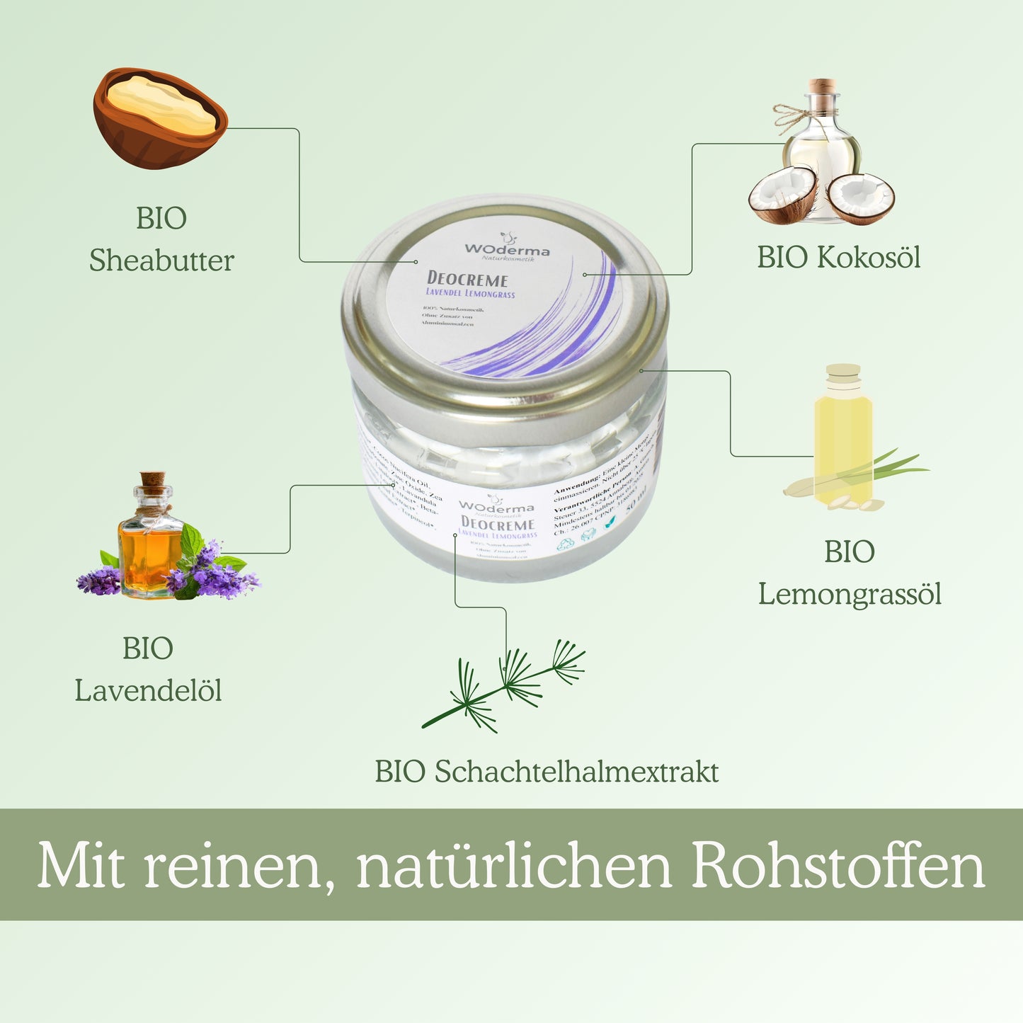 Deocreme mit BIO Lavendel- und BIO Lemongrassöl - Wild Origins