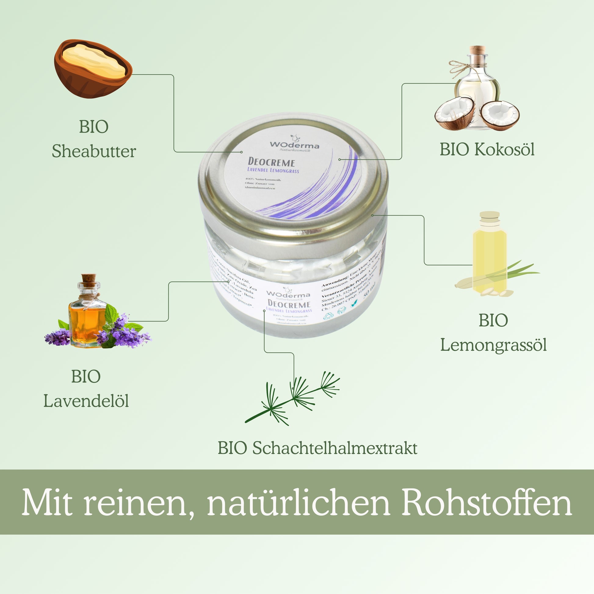 Deocreme mit BIO Lavendel- und BIO Lemongrassöl - Wild Origins