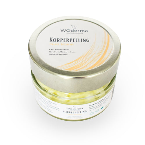 Körperpeeling mit BIO Orangen- und BIO Jojobaöl