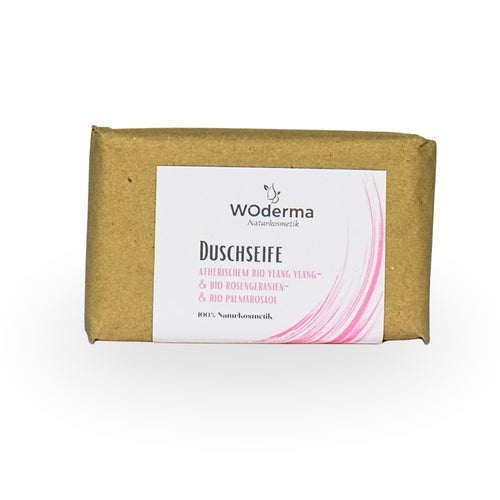 Duschseife mit BIO Rosengeranien- und BIO Palmarosaöl