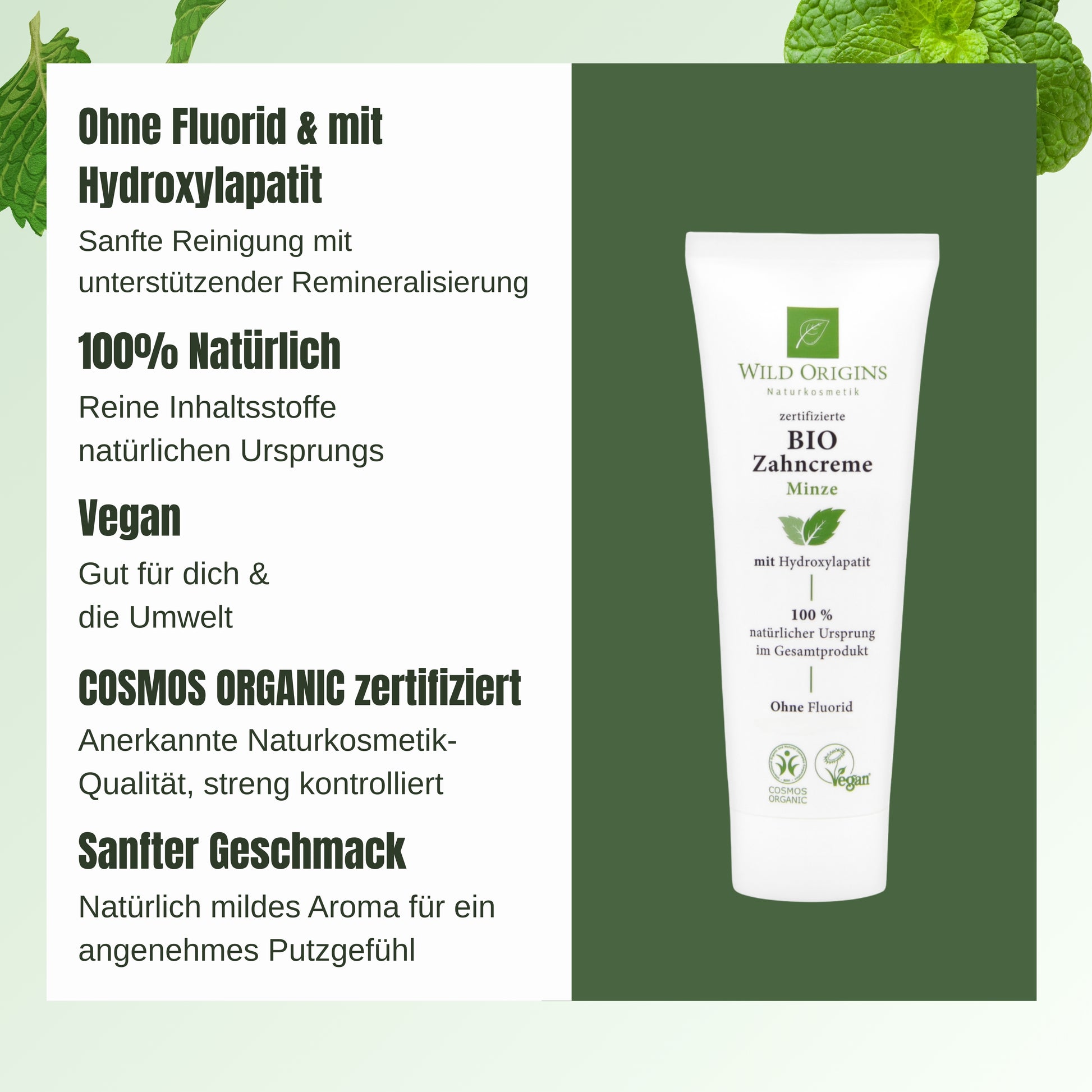 Bio Zahncreme ohne Fluorid - Wild Origins