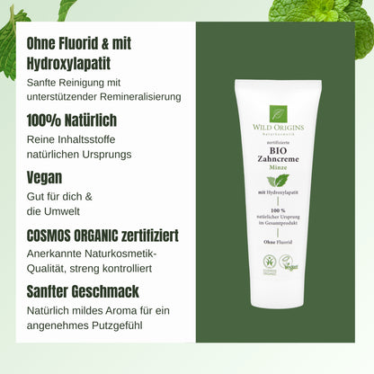 Bio Zahncreme ohne Fluorid - Wild Origins