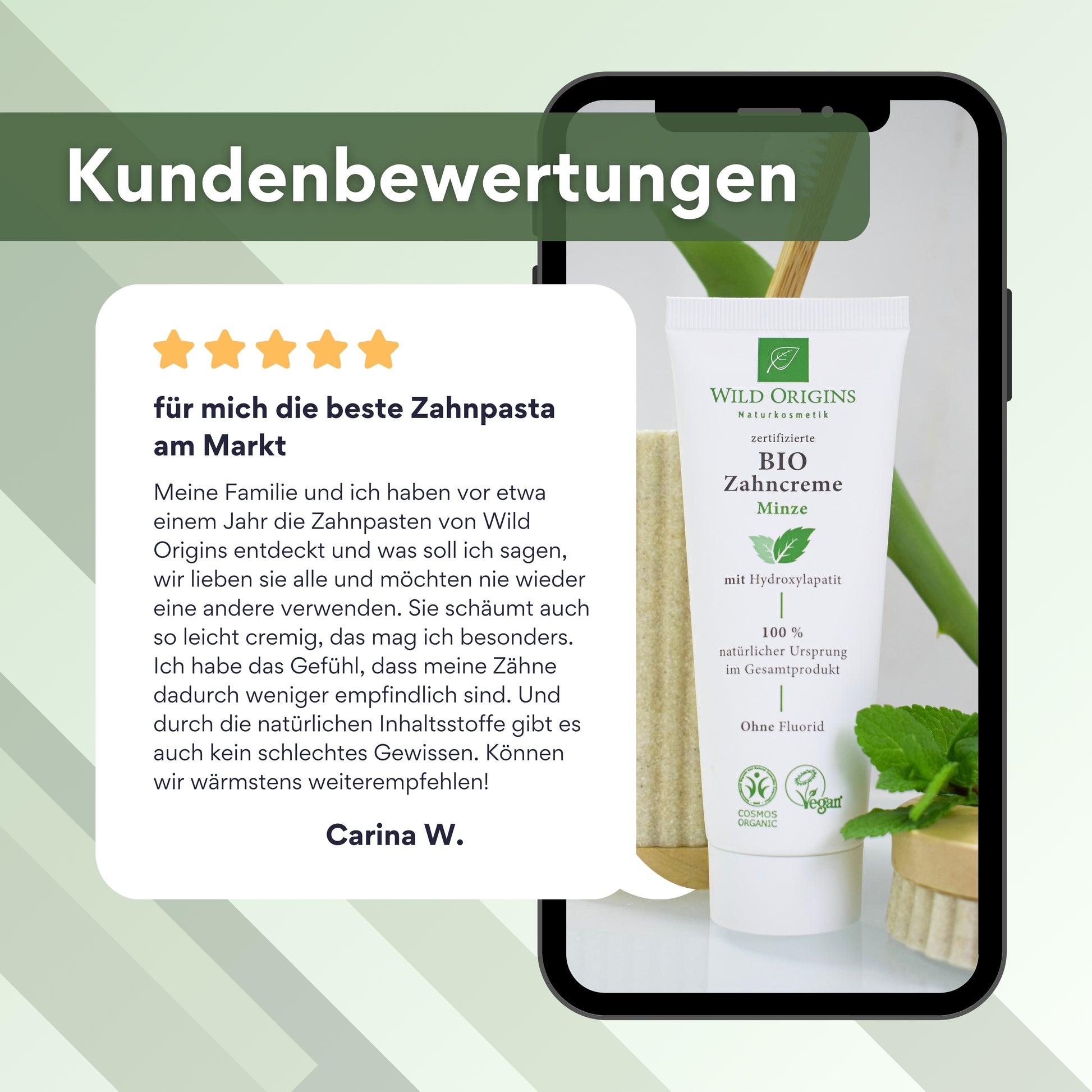 Bio Zahncreme ohne Fluorid - Wild Origins