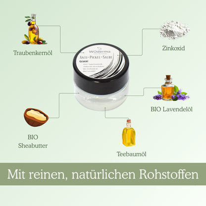 Anti-Pickel-Salbe mit BIO Sheabutter und BIO Lavendelöl - Wild Origins