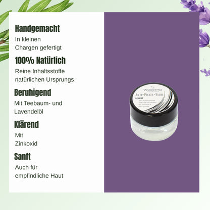 Anti-Pickel-Salbe mit BIO Sheabutter und BIO Lavendelöl - Wild Origins
