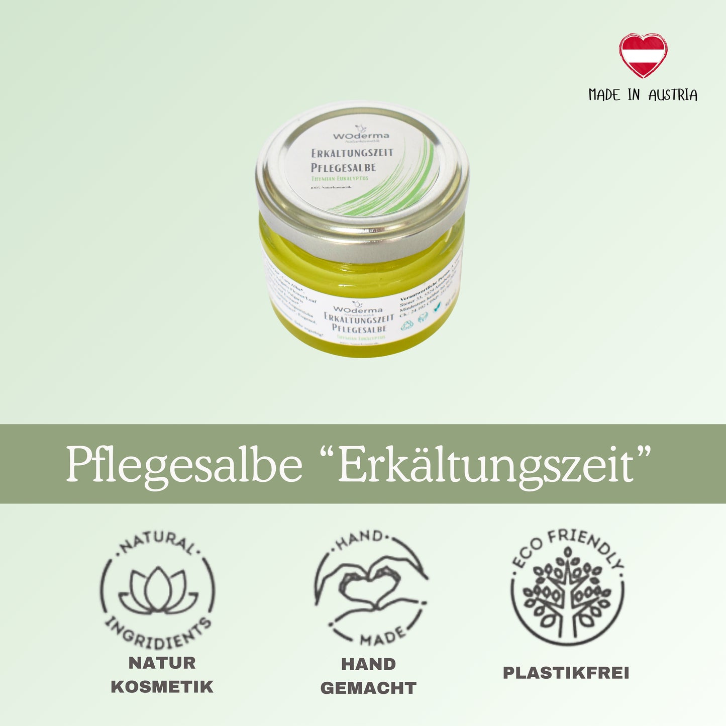 Pflegesalbe "Erkältungszeit"  mit BIO Kräuterextrakten - Wild Origins