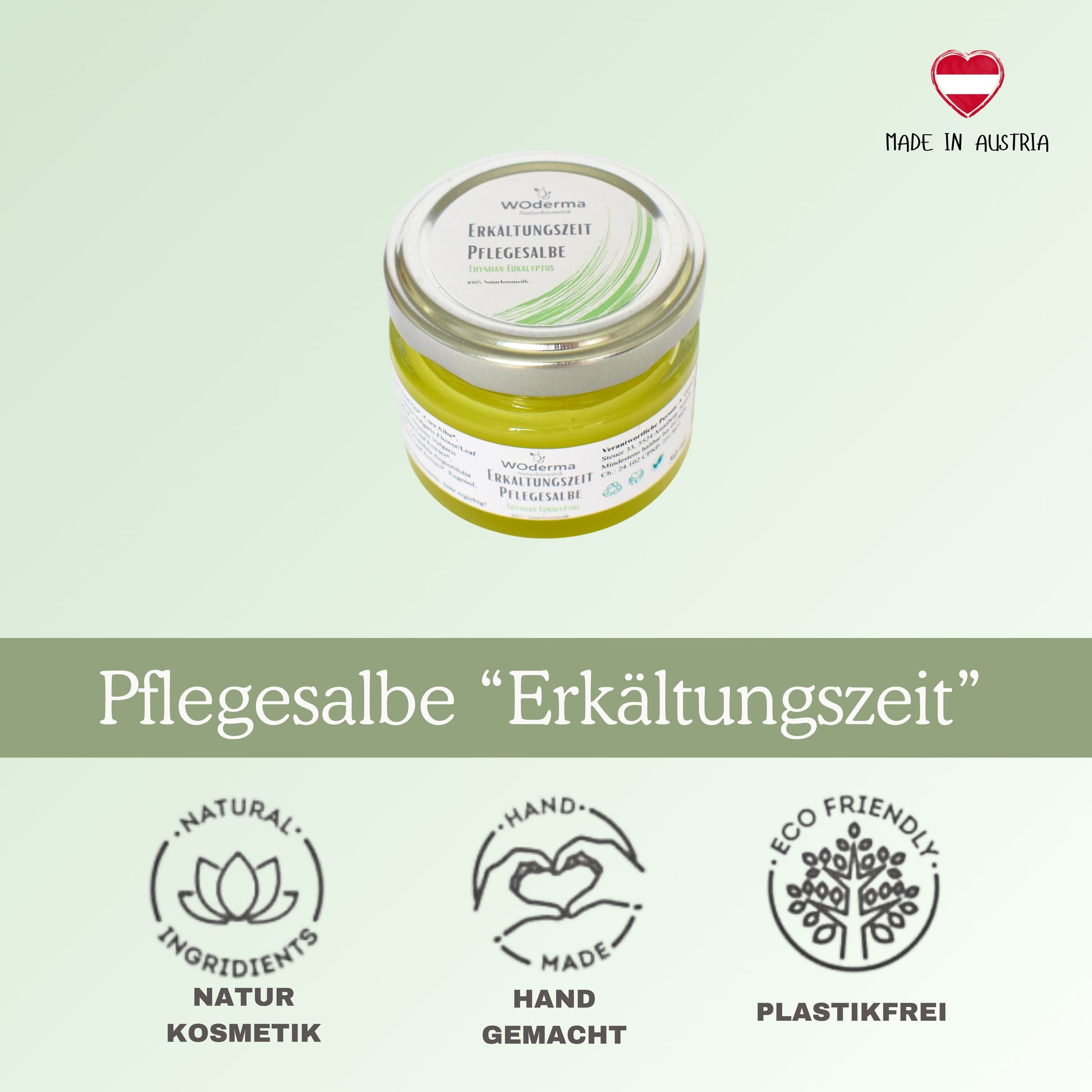 Pflegesalbe "Erkältungszeit"  mit BIO Kräuterextrakten - Wild Origins