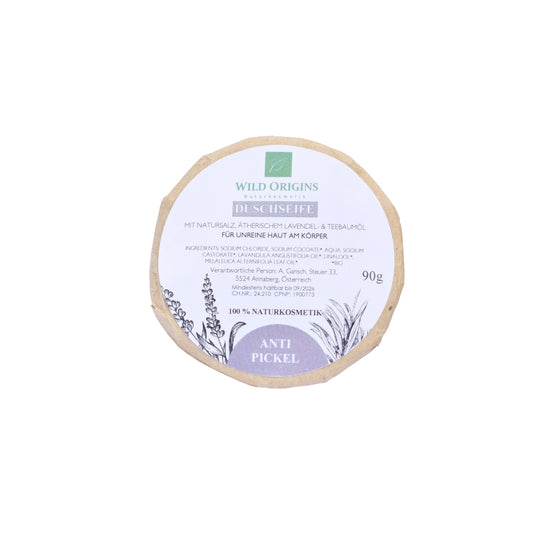 Duschseife mit BIO Lavendelöl und Natursalz