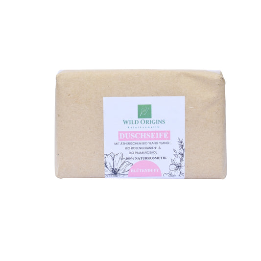 Duschseife mit BIO Rosengeranien- und BIO Palmarosaöl