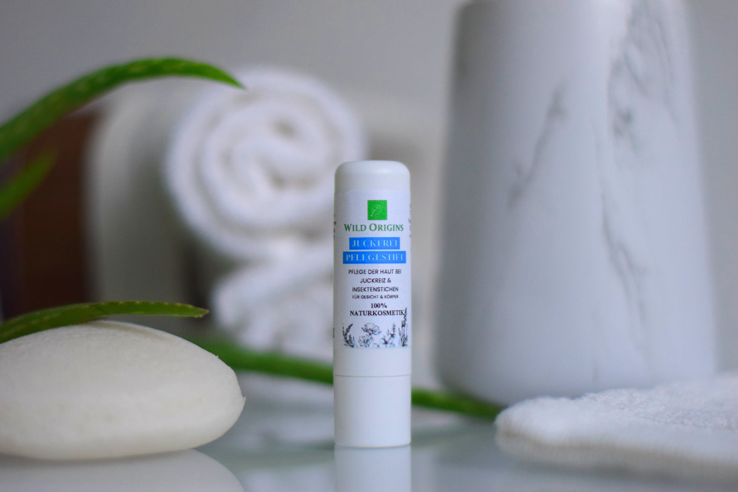 Juckfrei Pflegestift mit BIO Spitzwegerich 