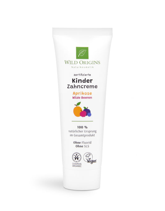 Bio Kinder-Zahncreme ohne Fluorid