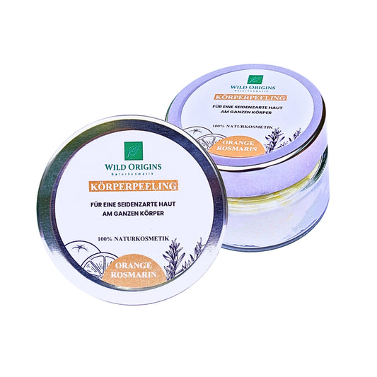 Körperpeeling mit BIO Orangen- und BIO Jojobaöl